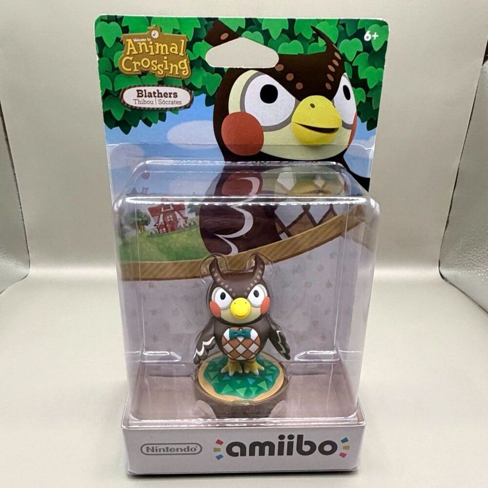 Nintendo Amiibo Animal Crossing Blathers Figure New in Box Sealed Wii U 3DS